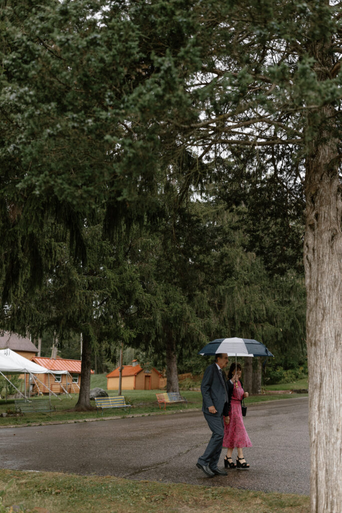 Outdoor tent wedding in Northwest Wisconsin