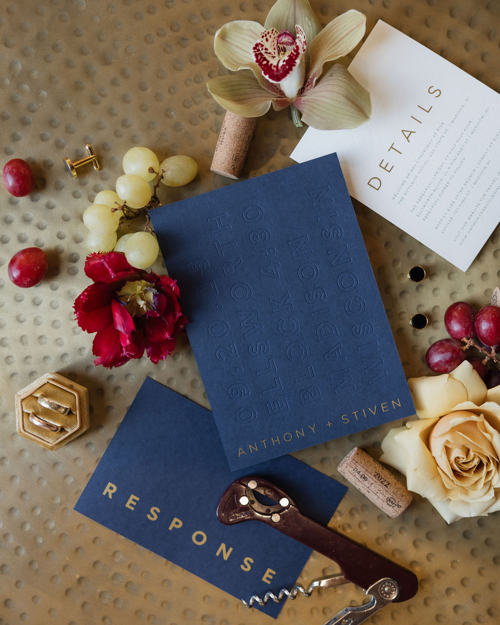 Wedding invitations by Fest Paper at Ellsworth Block in Madison, WI