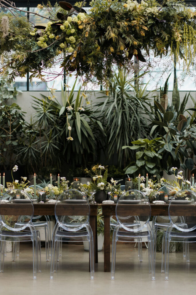 Wedding tablescape at The Tinsmith in Madison, WI