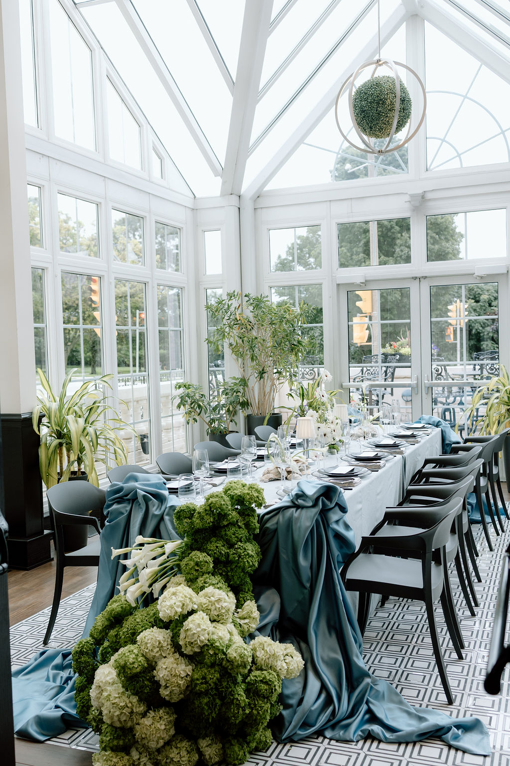 Wedding reception dinner at Bacchus in Milwaukee, Wisconsin