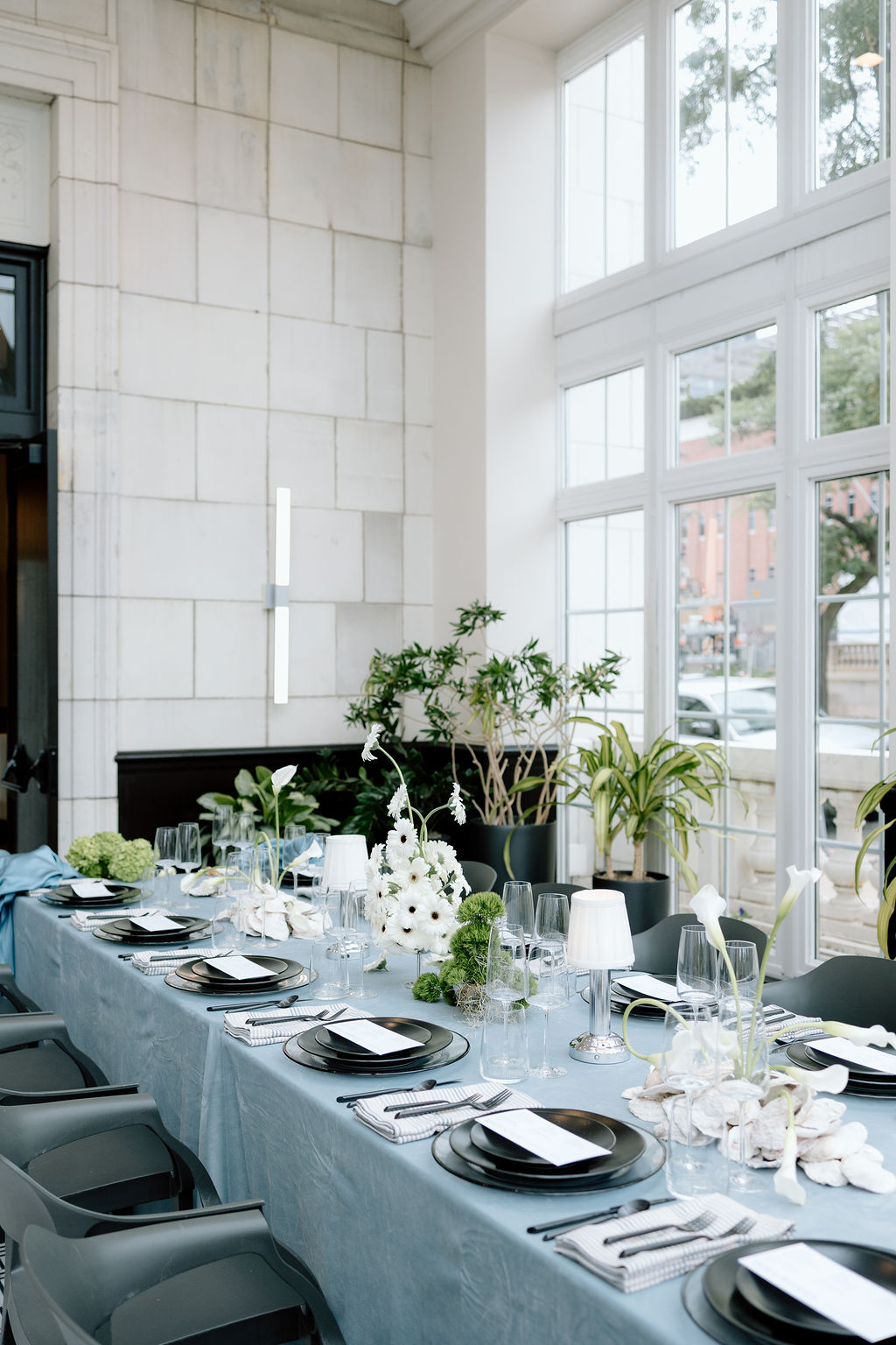 Intimate wedding reception at Bacchus in Milwaukee, WI