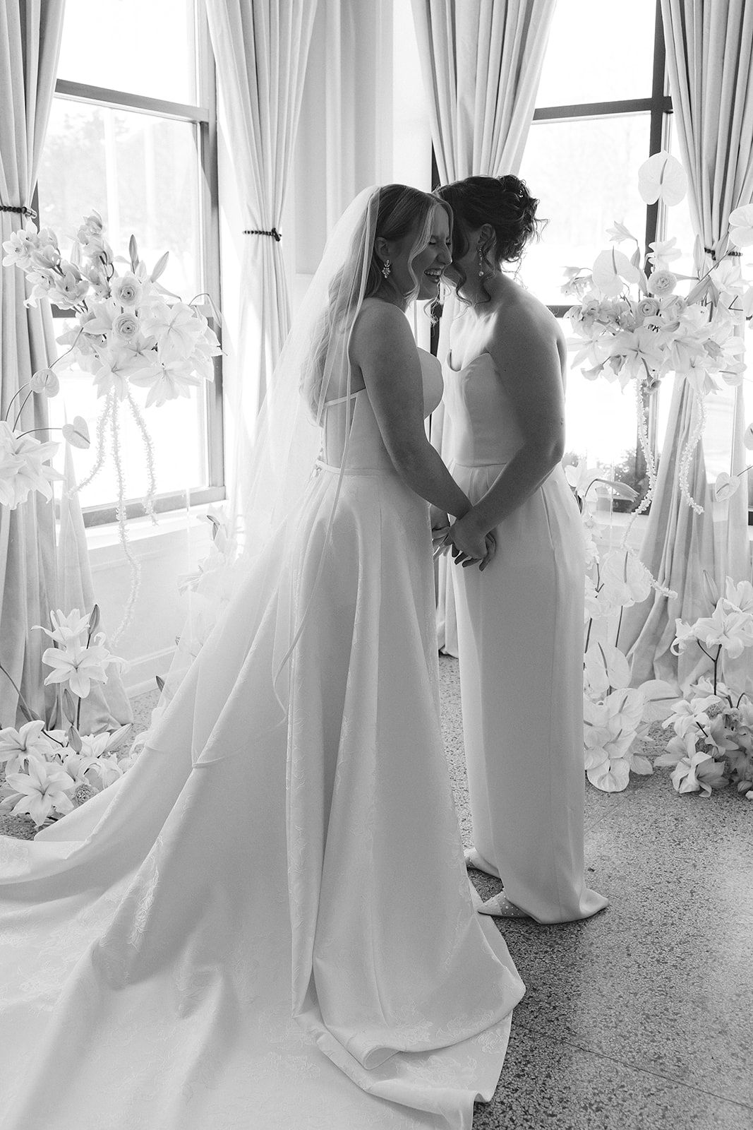 Newlyweds wedding ceremony at Denizen in Milwaukee, WI