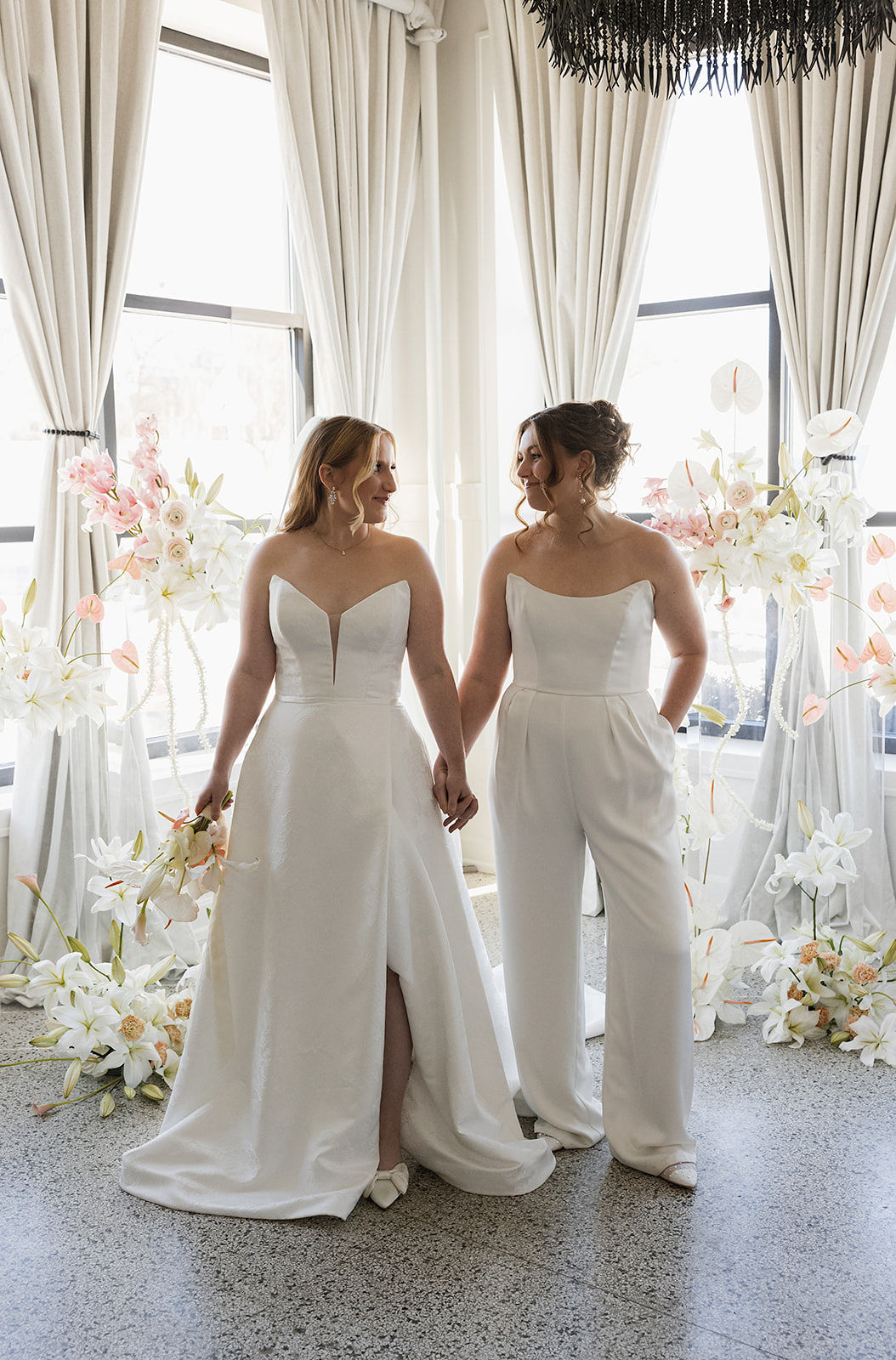 Queer wedding ceremony at Denizen in Milwaukee, WI